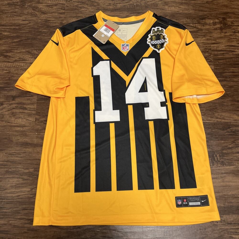 Nike Pittsburgh Steelers George Pickens 1933 Throwback Alternate Game Jersey L